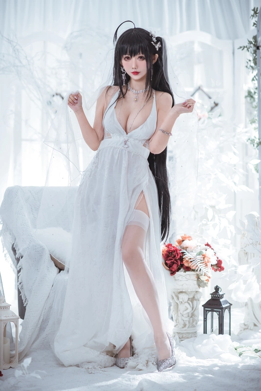 大凤纯白婚纱 - 仙女月