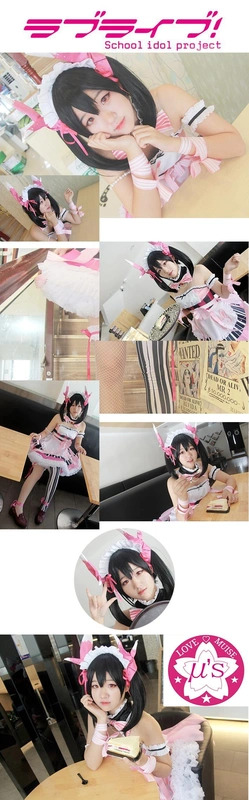 LOVE LIVE! COS 女仆双马尾矢泽妮可 - 夏柠柠