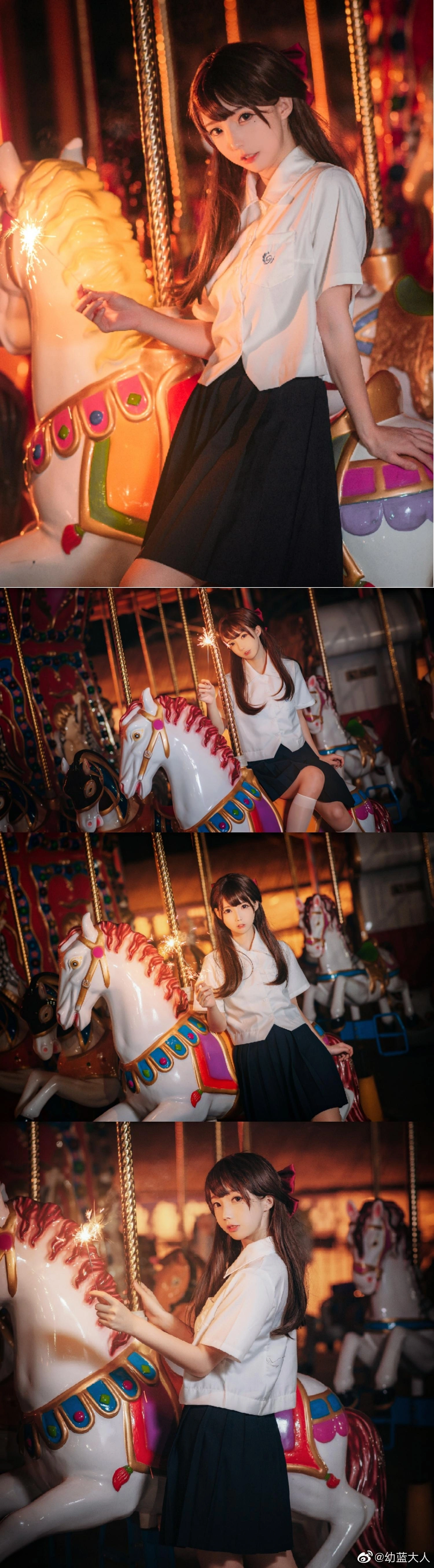 拿相机的执义 - NO.03 日系jk少女写真“一起来放烟火吧！♡♡♡♡ 1